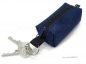 Mobile Preview: Schlüsselanhänger Minitasche dunkelBLAU marineblau, boxybag, handmade BuntMixxDESIGN