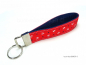 Preview: Schlüsselanhänger maritim Anker Sterne rot blau weiß, Schlüsselband Geschenk Männer Frauen Kinder, handmade by BuntMixxDesign