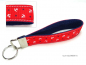 Preview: Schlüsselanhänger maritim Anker Sterne rot blau weiß, Schlüsselband Geschenk Männer Frauen Kinder, handmade by BuntMixxDesign