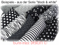 Preview: Türstopper schwarz weiß Punkte Tupfen black white dots, handmade by BuntMixxDESIGN