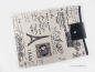 Preview: Buchhülle PARIS vintage style Eiffelturm Nostalgie, Canvas beige schwarz, Gr.M, handmade by BuntMixxDESIGN ©