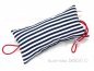 Preview: SET 2 Türstopper Streifen blau weiß rot maritim, handmade by bunt-mixx-DESIGN