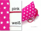 Mobile Preview: Türstopper Sterne pink weiß rosa white stars Kinderzimmer Türpuffer für Klinke