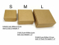 Preview: Schachteln Geschenkbox, Gr. M Faltschachteln 7,5x7,5x3 cm Kraftpapier Karton, Adventskalender DIY