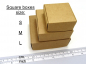Preview: Schachteln Geschenkbox, Gr. M Faltschachteln 7,5x7,5x3 cm Kraftpapier Karton, Adventskalender DIY