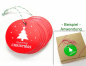 Mobile Preview: 25 Tags Anhänger Weihnachten Tannenbaum Geschenkanhänger merry christmas