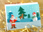 Preview: 5 Weihnachtskarten mit Umschlag Weihnachtsmann Niklolaus