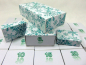 Mobile Preview: Adventskalender - 26 Schachteln EISKRISTALL smaragd-grün weiss. Geschenkverpackung Schachtel