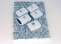 Mobile Preview: Adventskalender - 24 Schachteln zum Befüllen GRAU WEISS Eiskristall