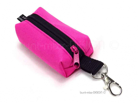 Schlüsselanhänger Minitasche ROSA, boxybag, handmade BuntMixxDESIGN