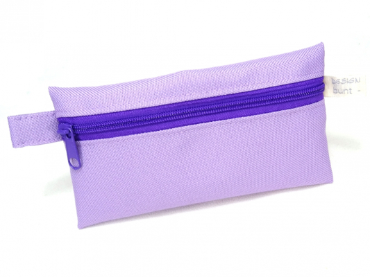 Täschchen FLIEDER Outdoorstoff Zipper viele Farben Karabiner, TaTüTa Inhalator Kosmetik, BuntMixxDESIGN