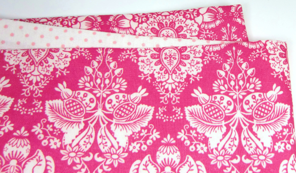 Loop Schlauchschal weiß rosa rot, romantisch, handmade bunt-mixx-DESIGN
