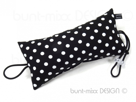 Türstopper schwarz weiß Punkte Tupfen black white dots, handmade by BuntMixxDESIGN
