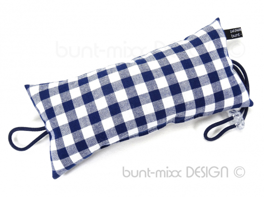 Türstopper Klemmschutz - Vichykaro blau - weiß BuntMixxDESIGN