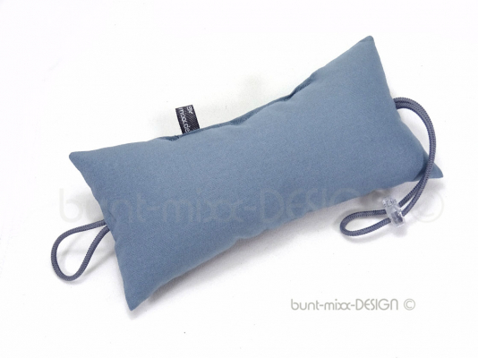 Türstopper grau blaugrau Türpuffer für Klinke und Knauf, handmade by BuntMixxDesign