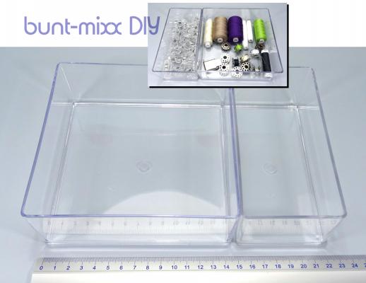 SET zur AUSWAHL : Kunststoff Boxen transparent, modular stapelbar