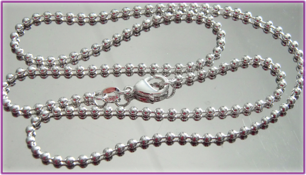 Preview: KETTE Kugelkette 925er-SILBER 50cm / ca. 2,5 mm breit