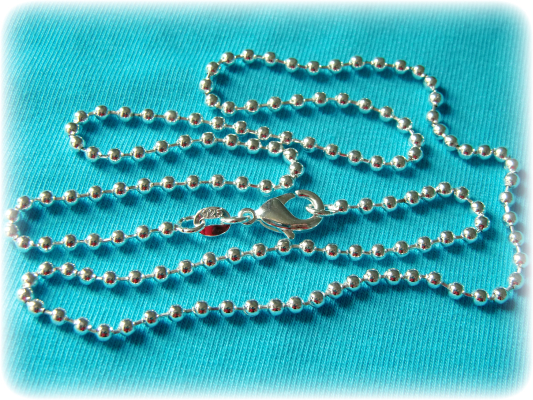Preview: KETTE Kugelkette 925er-SILBER 50cm / ca. 2,5 mm breit