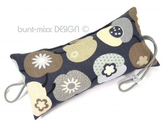 Türstopper Klemmschutz Apfelstoff - grau multicolor buntmixx-DESIGN