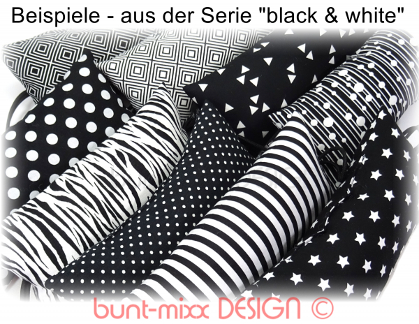 Türstopper Klemmschutz - black&white Streifen schwarz weiß, made by bunt-mixx-DESIGN