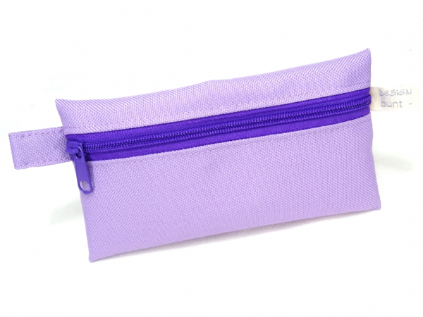 Täschchen FLIEDER Outdoorstoff Zipper viele Farben Karabiner, TaTüTa Inhalator Kosmetik, BuntMixxDESIGN