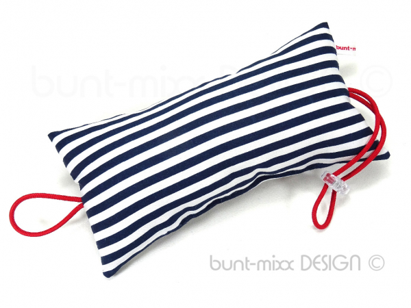 SET 2 Türstopper Streifen blau weiß rot maritim, handmade by bunt-mixx-DESIGN
