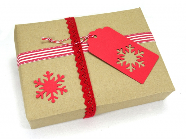 25 Geschenkanhänger ROT tags Weihnachten Schneeflocke Eiskristall X-Mas Tags snowflake red