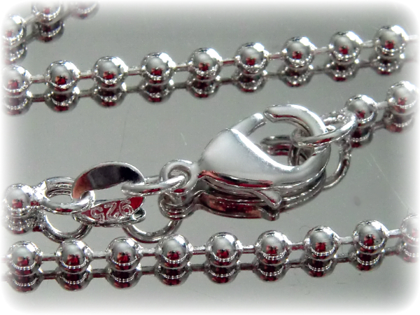 KETTE Kugelkette 925er-SILBER 50cm / ca. 2,5 mm breit